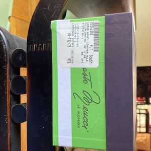 Sesto Meucci of Florence women’s Large woven leather mule. Dark tan. Size 11.